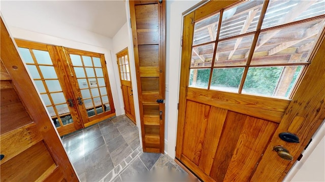 entryway with french doors