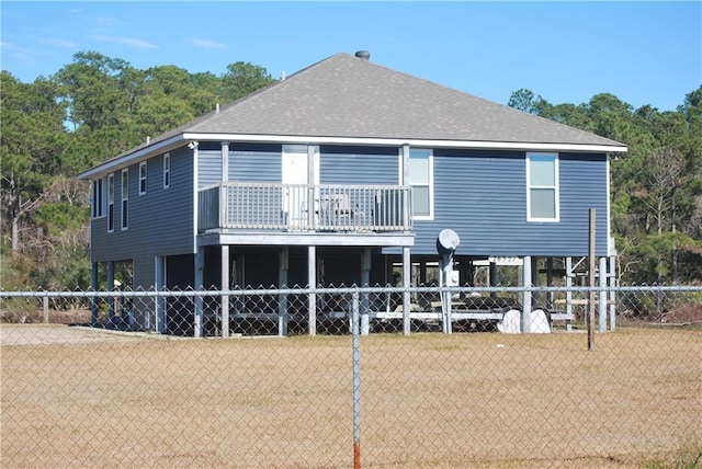 view of rear view of property