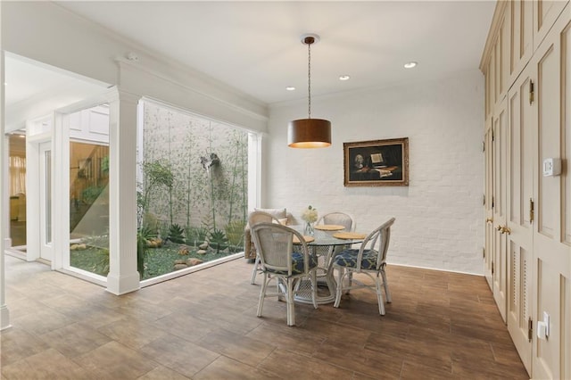 view of dining area