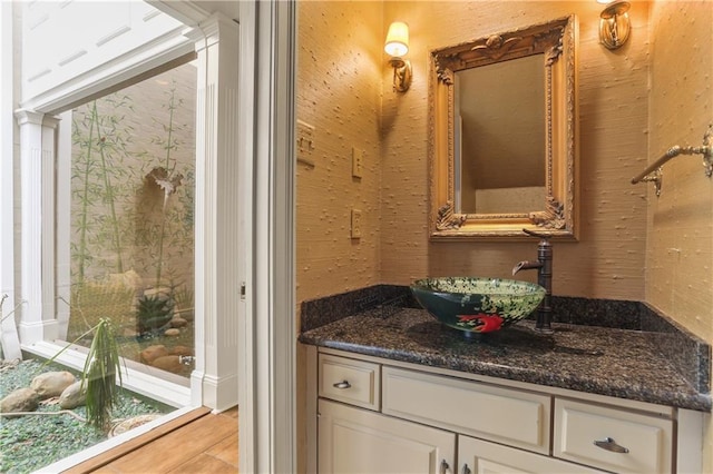 bathroom featuring vanity