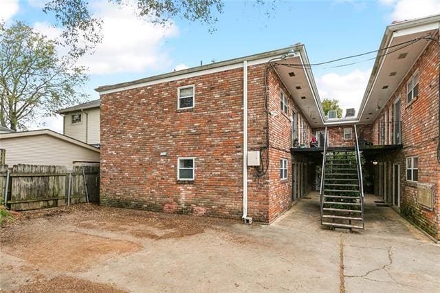 view of property exterior featuring a patio