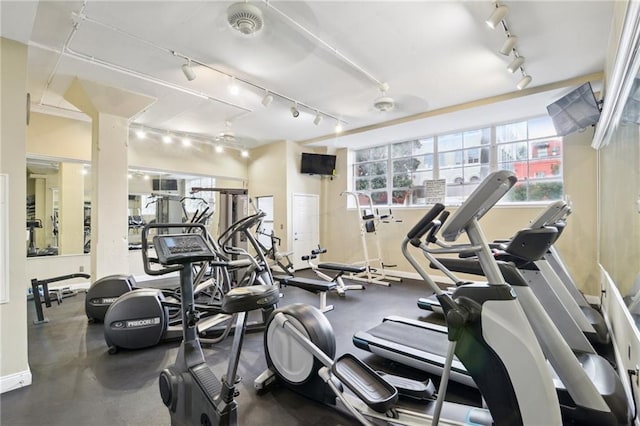 view of exercise room