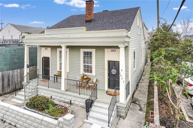 bungalow-style house with a porch