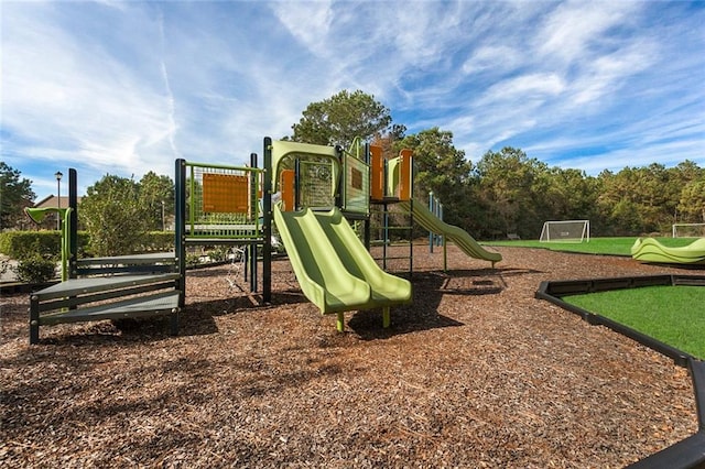 view of jungle gym