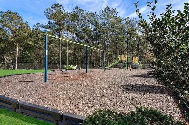 view of jungle gym