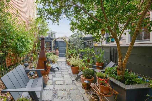 balcony featuring a patio area