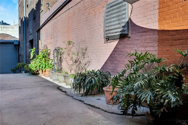 view of home's exterior with a patio