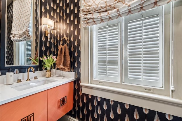 bathroom with vanity