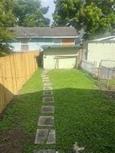 716-718 Delery St, New Orleans, LA 70117 - view of yard featuring a fenced backyard