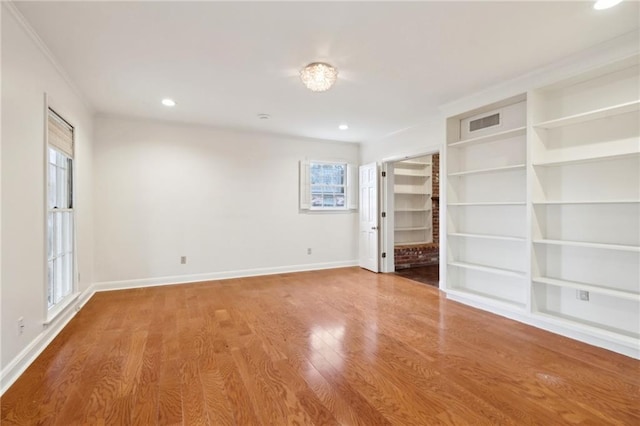 unfurnished bedroom featuring hardwood / wood-style floors