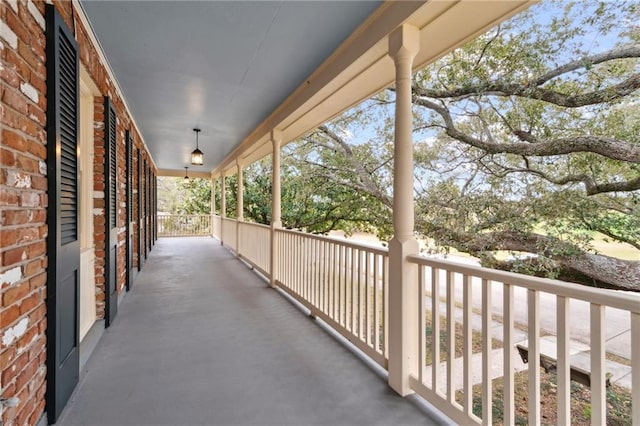 view of balcony