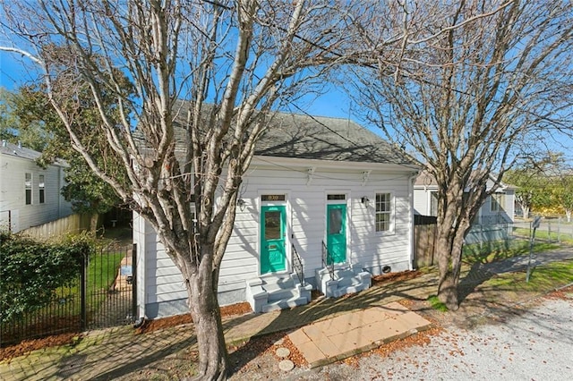 view of bungalow-style home