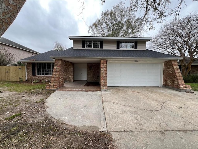 view of front of home featuring a garage