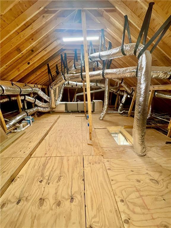 view of attic