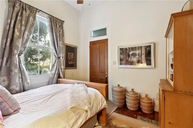 bedroom featuring multiple windows