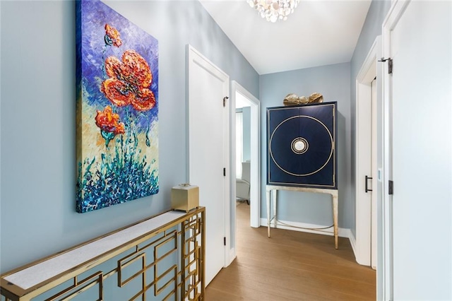 interior space featuring light hardwood / wood-style floors