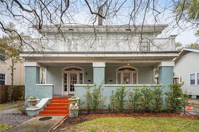 view of front facade with a porch