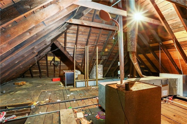 view of attic