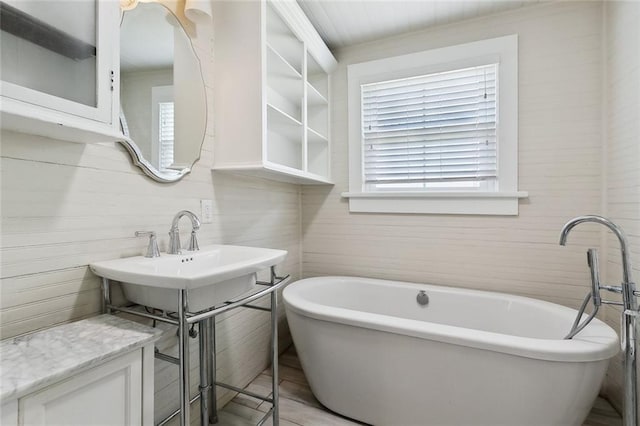 bathroom with a bathing tub