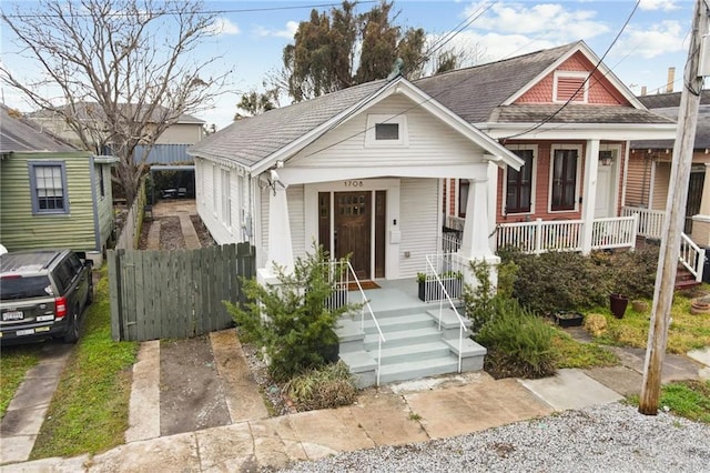 bungalow with a porch