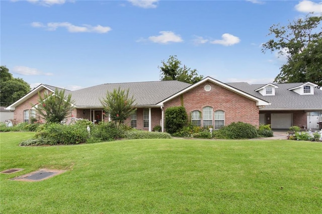 330 Saint Nicholas St, Luling, LA 70070 - single story home with a shingled roof, a front lawn, and brick siding