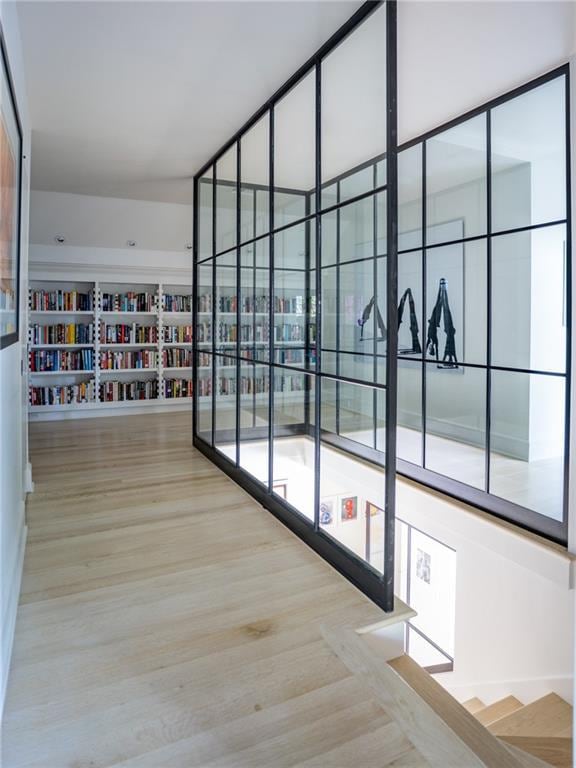 hall featuring hardwood / wood-style floors