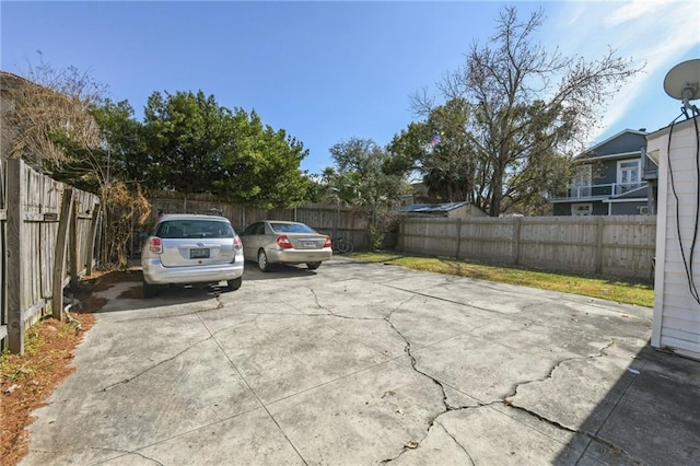 view of vehicle parking