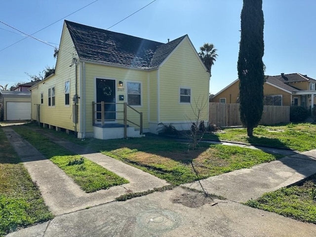 view of bungalow