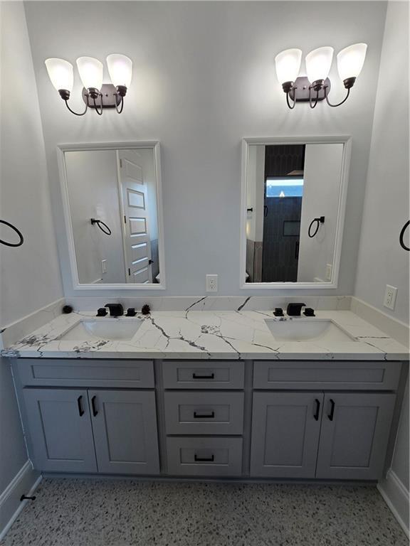 bathroom with vanity