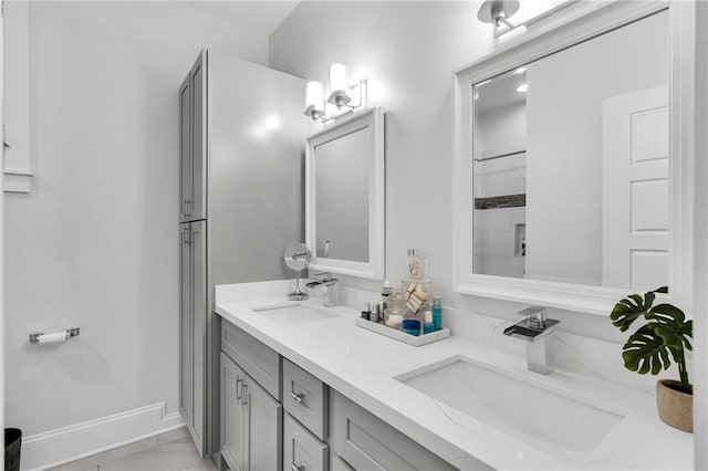 bathroom featuring vanity