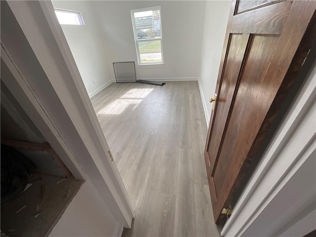 interior space featuring light hardwood / wood-style floors