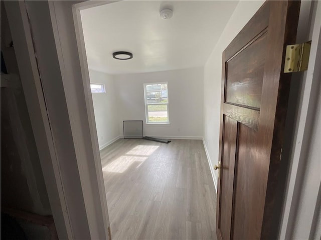 interior space with light wood-type flooring