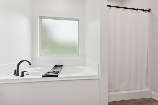 bathroom with a bathtub