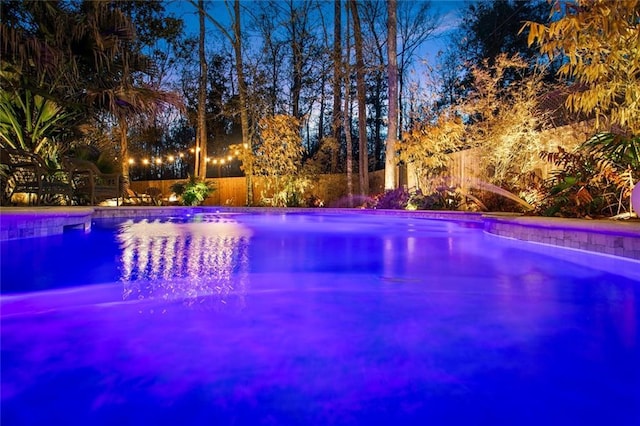 outdoor pool with fence