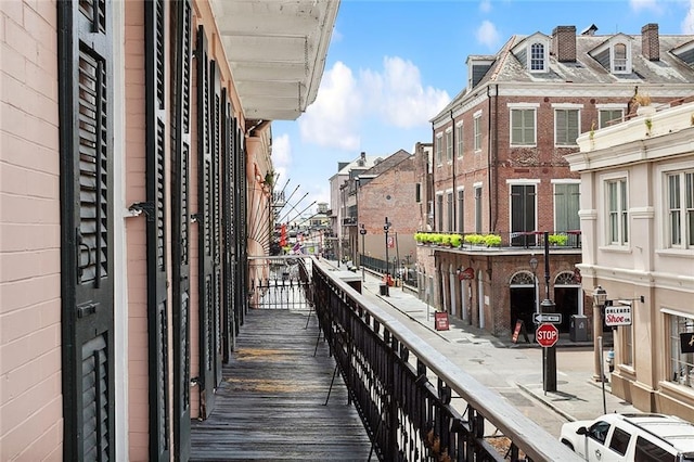 view of balcony