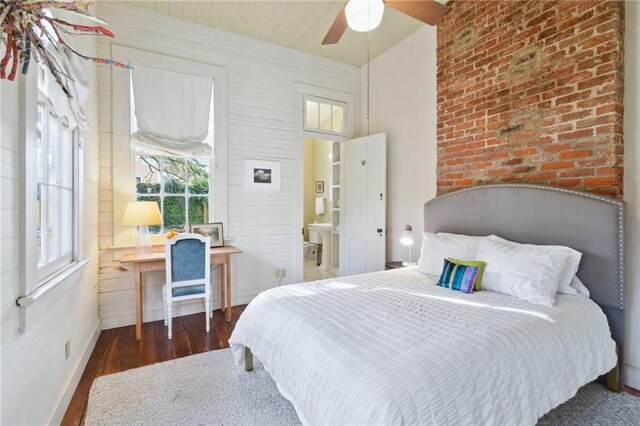 172224 Delachaise St, New Orleans, LA 70115 - bedroom featuring wood finished floors, baseboards, and ceiling fan