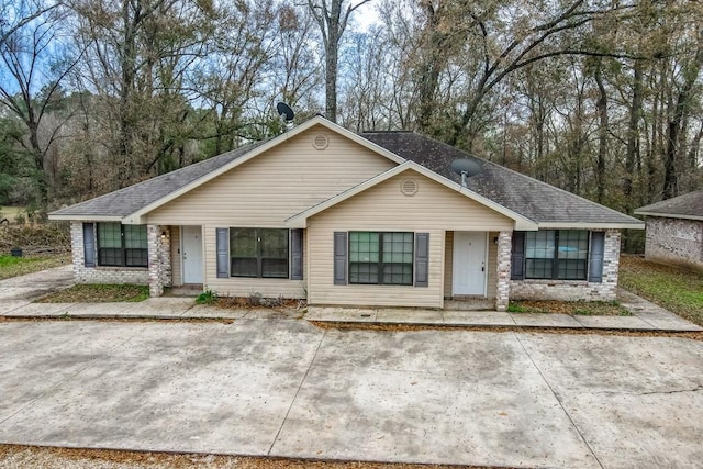 view of ranch-style home