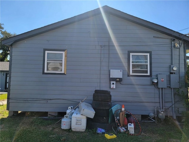 view of rear view of property