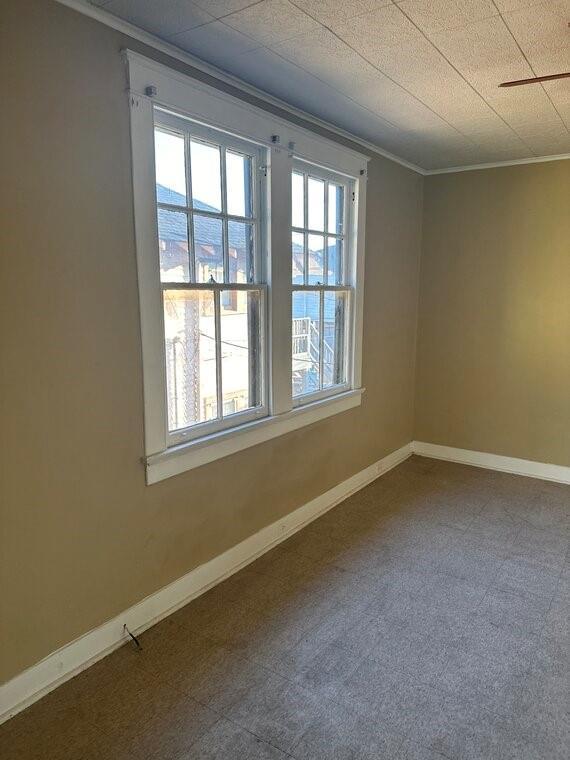 3526 Louisiana Ave Parkway, New Orleans, LA 70125 - empty room featuring crown molding and a wealth of natural light