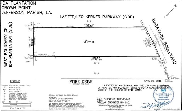 LOT61B Barataria Blvd, Marrero LA, 70072 land for sale