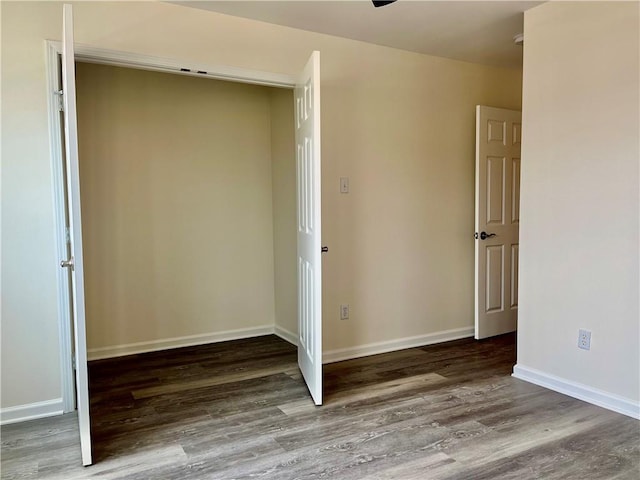 interior space featuring hardwood / wood-style flooring