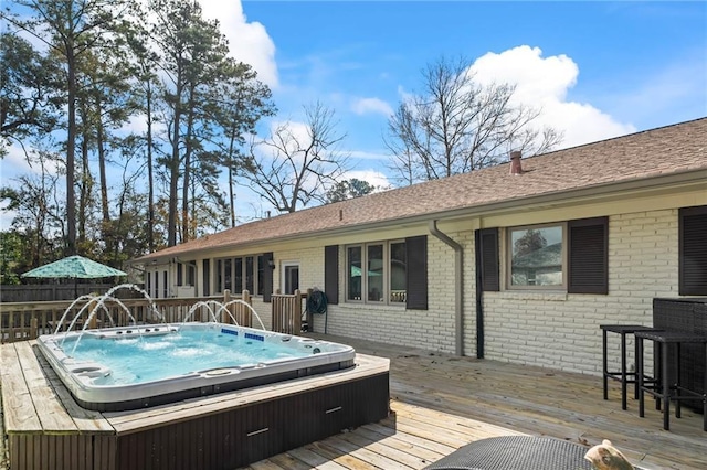 3845 Monroe St, Mandeville, LA 70448 - deck featuring hot tub deck surround