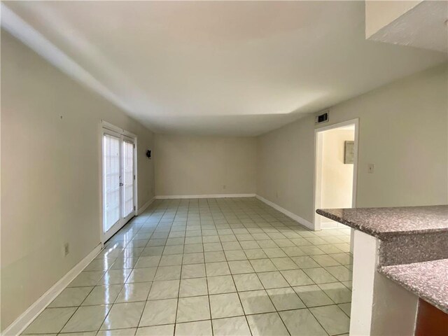 view of tiled empty room