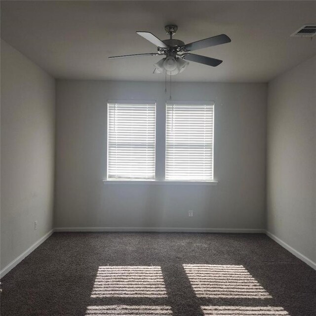 5574 Grand Springs Rd, Slidell, LA 70461 - unfurnished room featuring a ceiling fan, carpet, and baseboards
