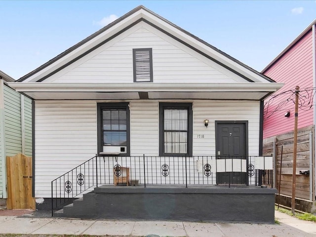 view of front of home with a porch