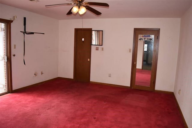 1668 2nd St, Lutcher, LA 70071 - unfurnished room with dark carpet and ceiling fan