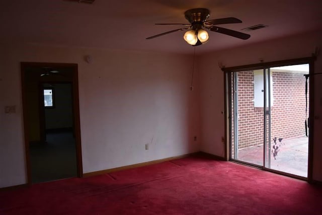 1668 2nd St, Lutcher, LA 70071 - spare room featuring carpet flooring and ceiling fan