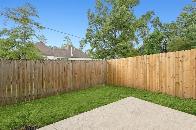 view of yard featuring a patio