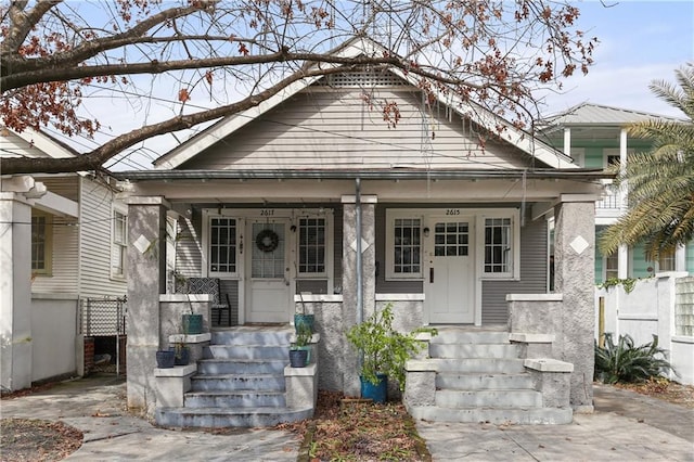 view of bungalow