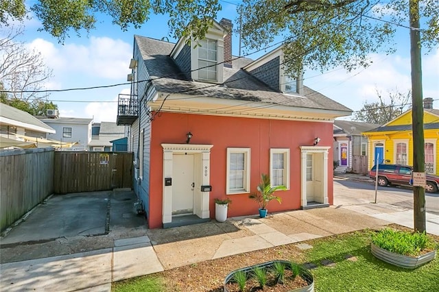 view of rear view of property